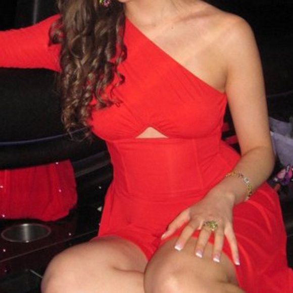 VERSACE VERSUS One Shoulder Party Dress Sz 40 - Picture 5 of 6